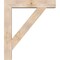 Ekena Millwork Traditional Block Smooth Bracket w/ Offset Brace, Douglas Fir, 7 1/2"W x 38"D x 44"H BKT0806X38X44TRA05SDF - alternate 2